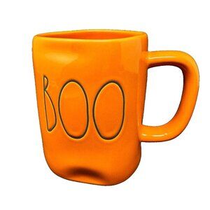 Rae Dunn BOO Mug Orange Artisan Collection by Magenta Halloween Coffee Cup